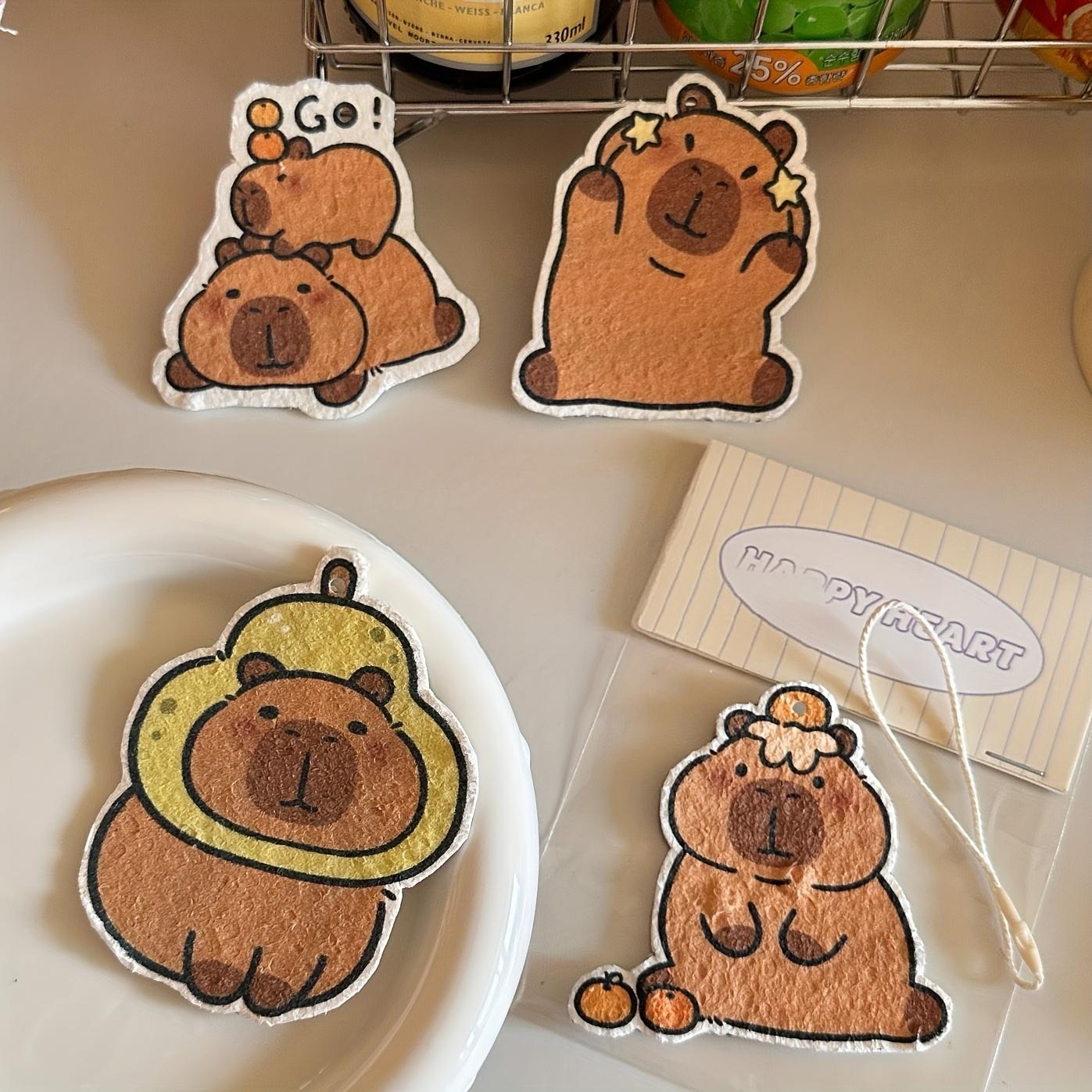 4 шт. Набор утолщенных салфеток для уборки из древесной целлюлозы капибары и губок, не повреждающих посуду и руки, подходит для ванной комнаты, кухни,
4 шт. Набор утолщенных салфеток для уборки из древесной целлюлозы капибары и губок, не повреждающих посуду и руки, подходит для ванной комнаты, кухни,