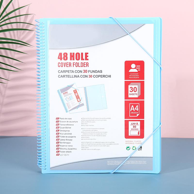 48 Hole 30 Pages Coil Binding Material Booklet File Folder New A4 Color Pp Multi-Page Student Storage Paper Filing Products
48 Hole 30 Pages Coil Binding Material Booklet File Folder New A4 Color Pp Multi-Page Student Storage Paper Filing Products