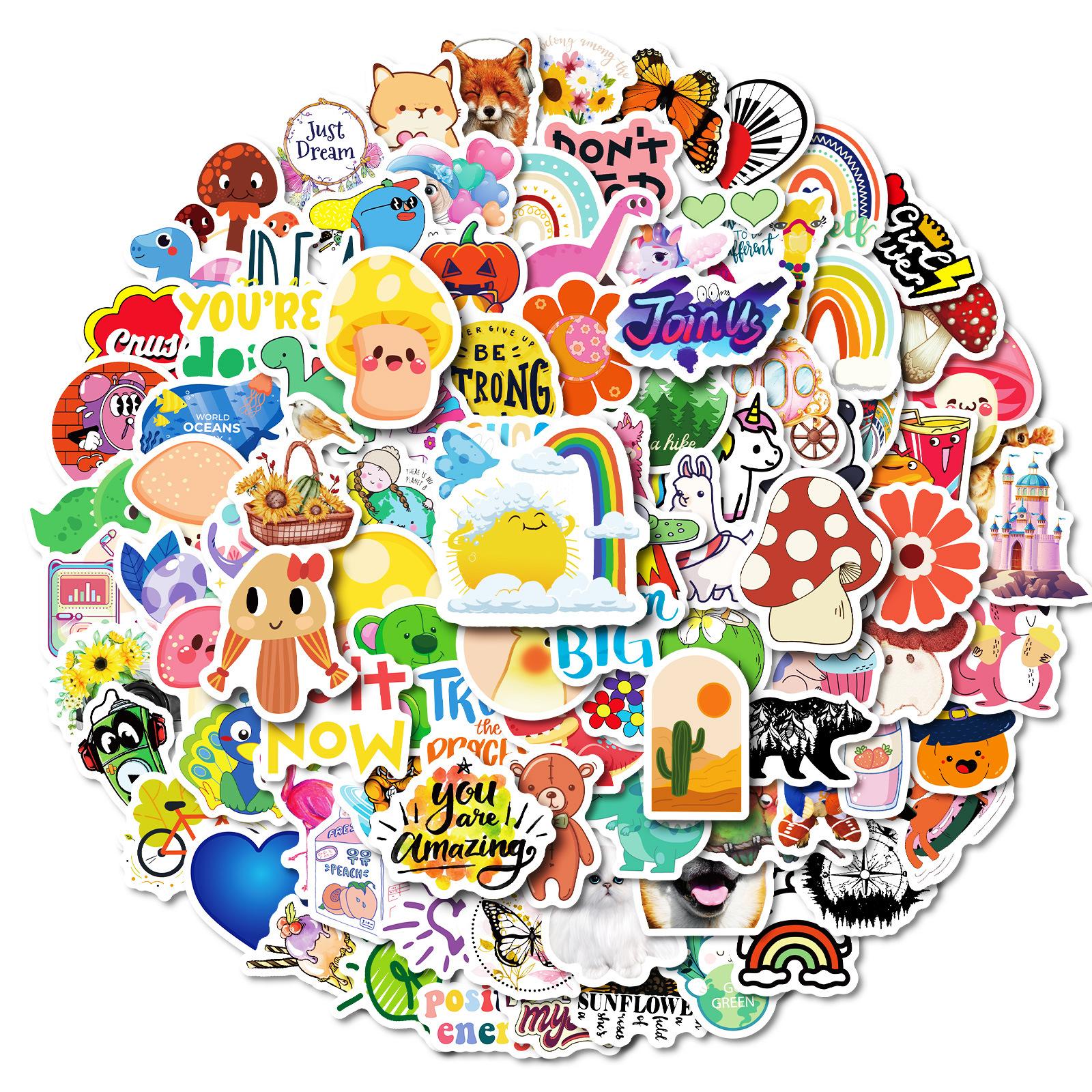 100 High-Value Ins Wind Mushroom Mix And Match Stickers Cute Fox Panda Do Not Repeat Waterproof Stickers
100 High-Value Ins Wind Mushroom Mix And Match Stickers Cute Fox Panda Do Not Repeat Waterproof Stickers