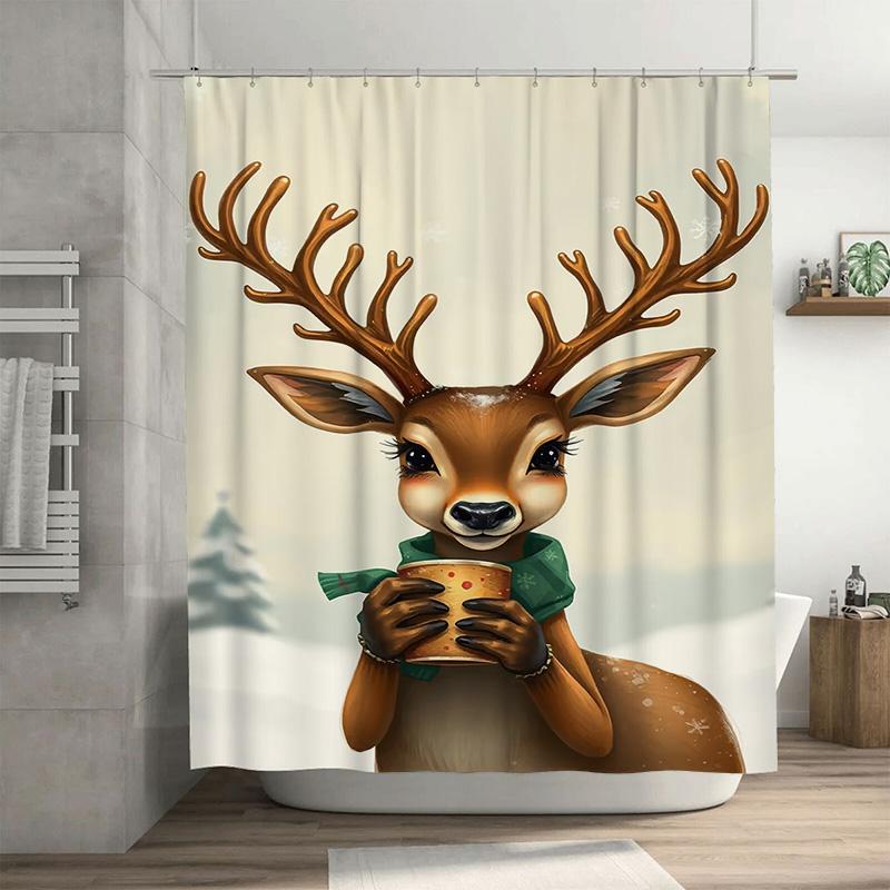 Tuniu Cute Deer Forest Woodland Bathroom Shower Curtain Set Waterproof Vintage Nature Decor W60H190(CM)-1 Pcs
Tuniu Cute Deer Forest Woodland Bathroom Shower Curtain Set Waterproof Vintage Nature Decor W60H190(CM)-1 Pcs