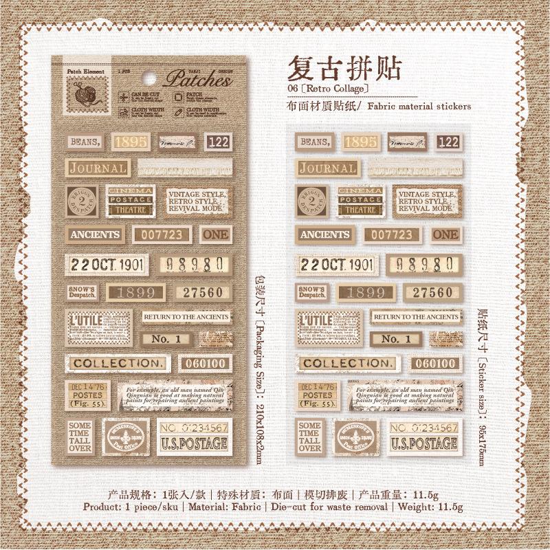 1 Sheet Patch-Style Sticker with Fabric Texture, Decorative for Handmade Embellishment & Journal Layouts
1 Sheet Patch-Style Sticker with Fabric Texture, Decorative for Handmade Embellishment & Journal Layouts