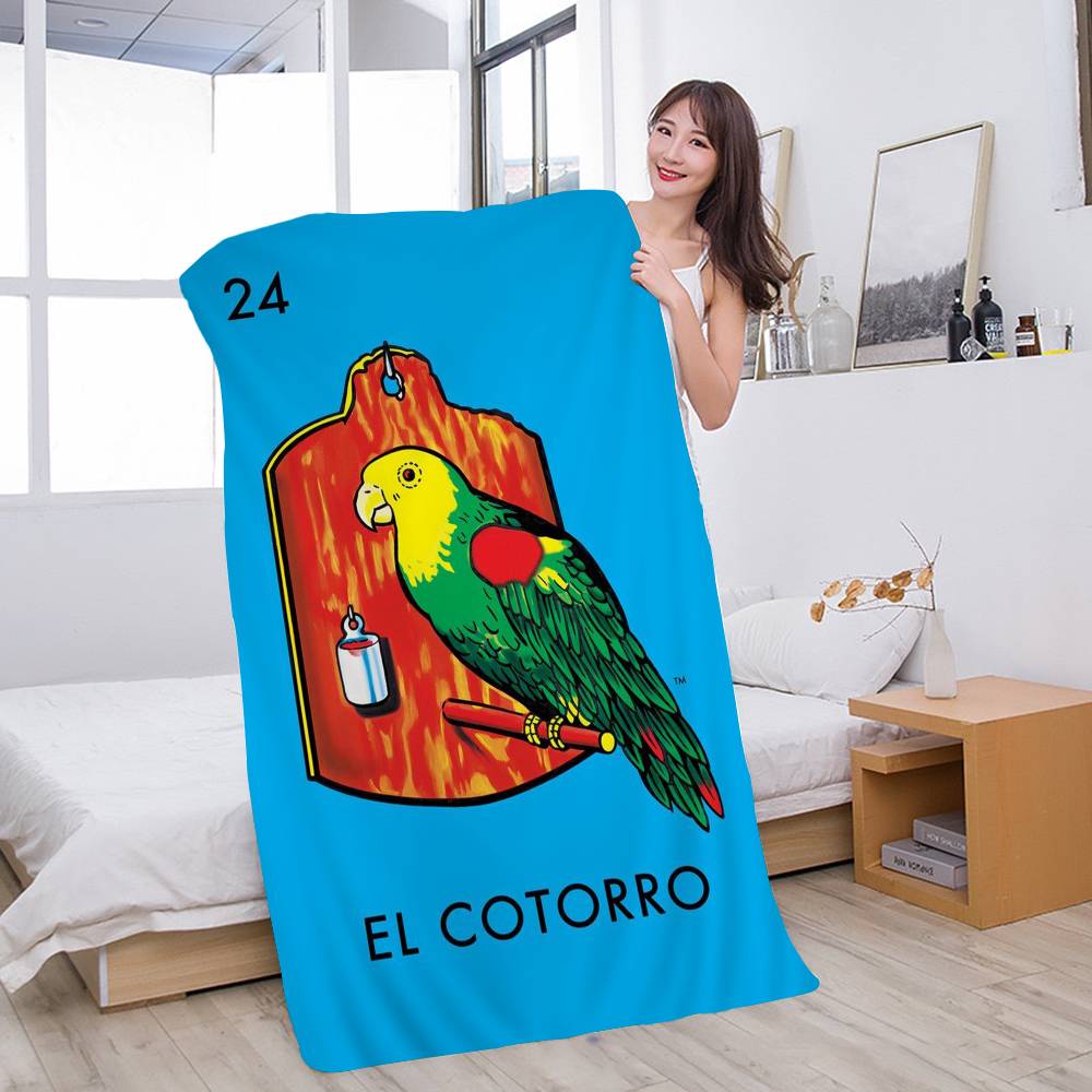 Cartoon Mexican Lottery Tarot Card Classic Microfiber Blanket Beach Towels Oversized Printing Super Absorbent Pool Towel Blanket W30*H60(CM)
Cartoon Mexican Lottery Tarot Card Classic Microfiber Blanket Beach Towels Oversized Printing Super Absorbent Pool Towel Blanket W30*H60(CM)