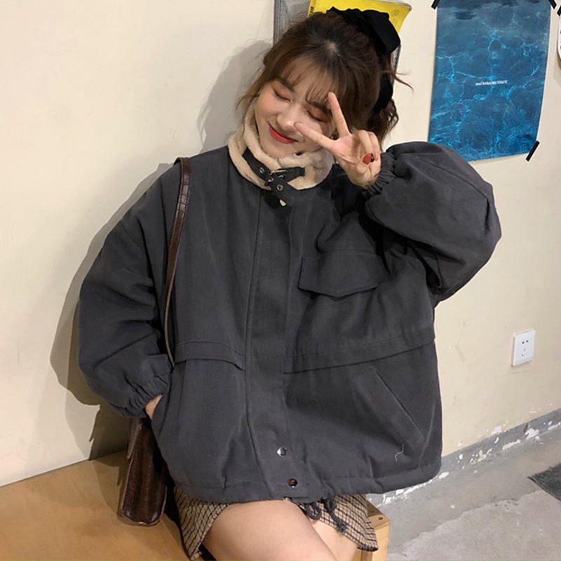 Korean Style 2025 Women s Retro Workwear Fleece-Lined Cotton Jacket
Korean Style 2025 Women s Retro Workwear Fleece-Lined Cotton Jacket