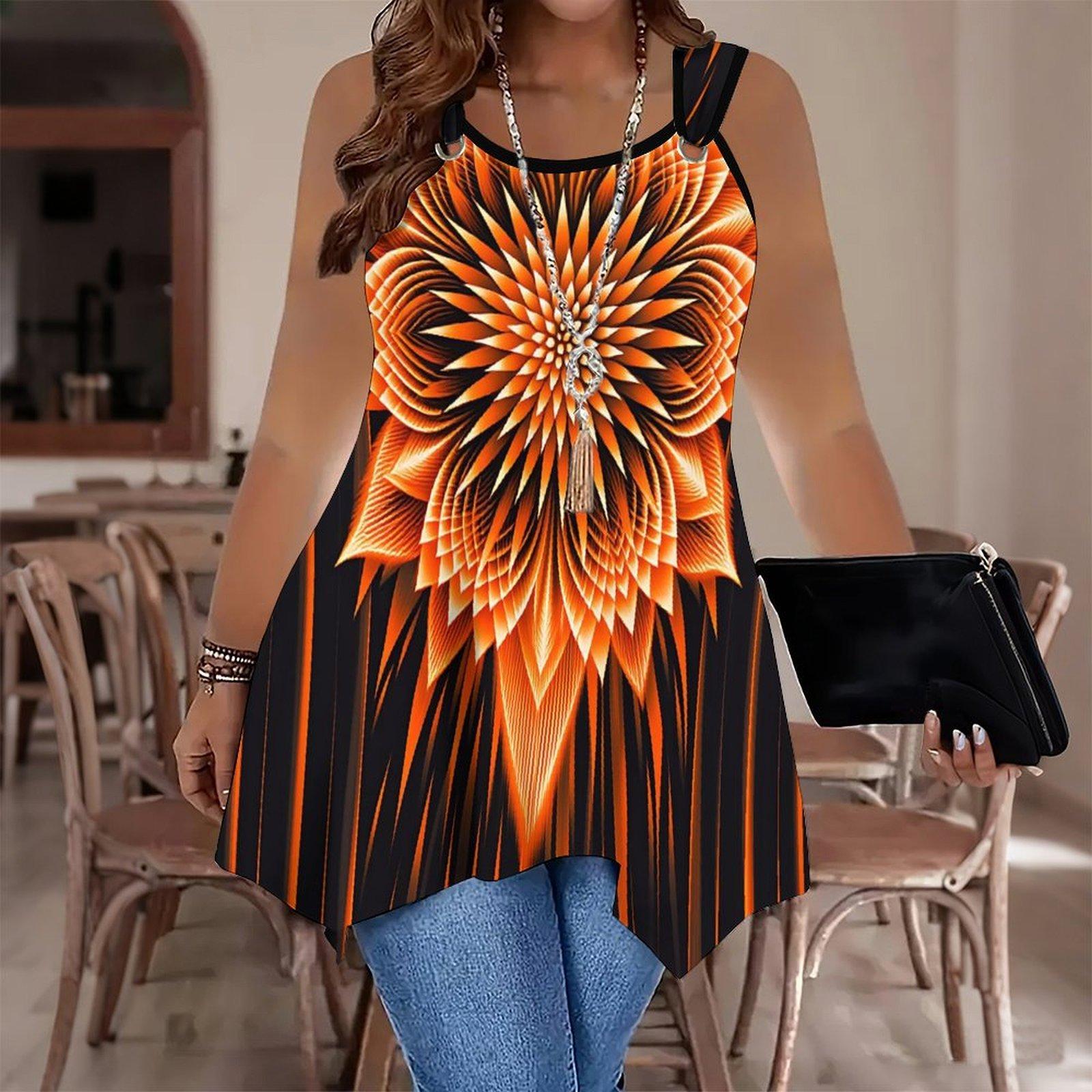 Women s Fashionable Casual Sports Double-ring Vest, Marble and Flower Graffiti Veining Printed Patterns, Irregular Hem, Elegant and Simple 1XL оранжевый
Women s Fashionable Casual Sports Double-ring Vest, Marble and Flower Graffiti Veining Printed Patterns, Irregular Hem, Elegant and Simple 1XL оранжевый