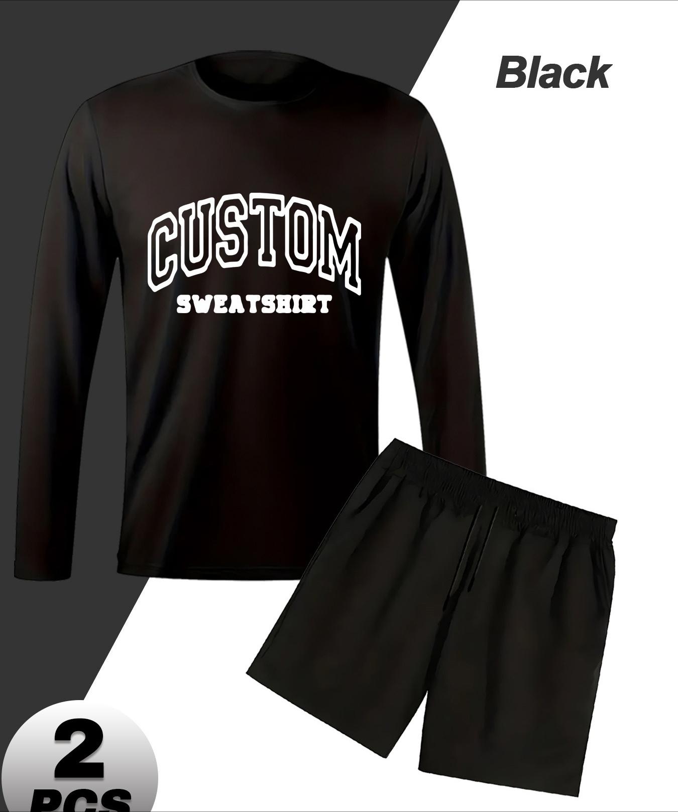 Long Sleeve Shorts Loungewear Set, Soft for Lazy Weekends L чорний
Long Sleeve Shorts Loungewear Set, Soft for Lazy Weekends L чорний