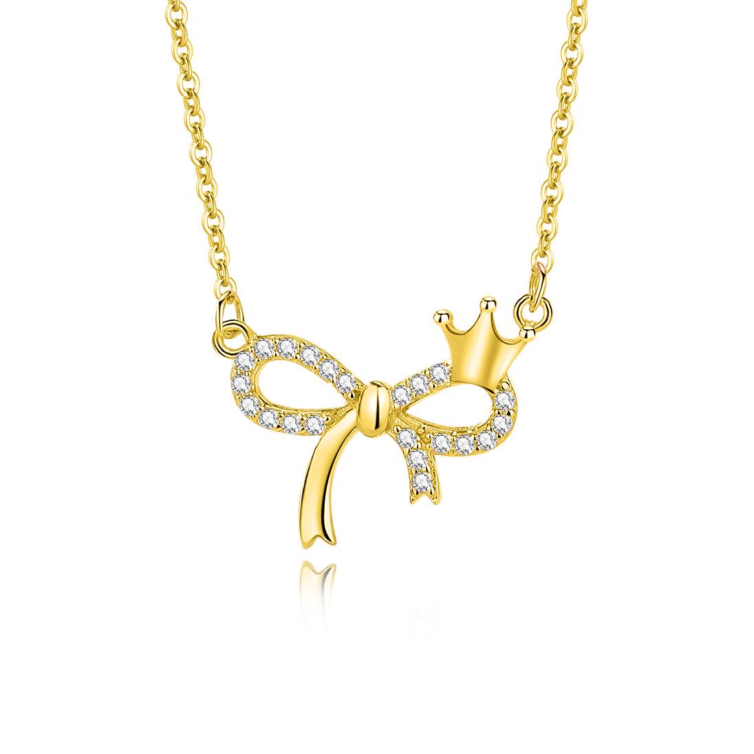 S925 Silver Diamond Bow Necklace - Elegant Women s Valentine s Day Gift 925 Silver золотий
S925 Silver Diamond Bow Necklace - Elegant Women s Valentine s Day Gift 925 Silver золотий