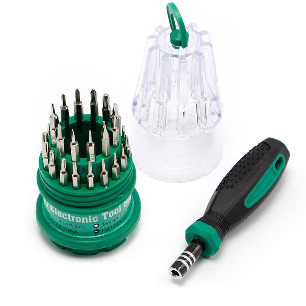 zmart Precision Screwdriver Specialized for Cell and PC Includes and Precision Handles with Magnetic T4 Torx Screwdriver 31-in-1 Set, Phone,
zmart Precision Screwdriver Specialized for Cell and PC Includes and Precision Handles with Magnetic T4 Torx Screwdriver 31-in-1 Set, Phone,