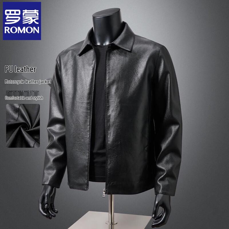 Romone Men s PU Leather Slim-fit Lapel Jacket 3XL
Romone Men s PU Leather Slim-fit Lapel Jacket 3XL