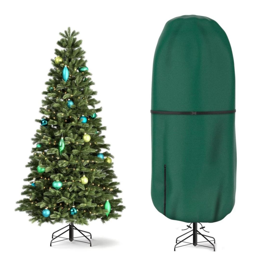 Upright Christmas Tree Storage Cover,Tear Resistant Adjustable Xmas Tree Storage Bag for Artificial Tree Standing with Ornaments 3FT темно-зелений колір
Upright Christmas Tree Storage Cover,Tear Resistant Adjustable Xmas Tree Storage Bag for Artificial Tree Standing with Ornaments 3FT темно-зелений колір