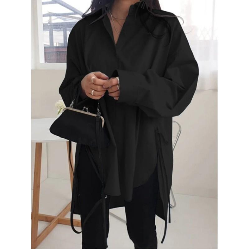 Female Plus Size Loose Front Short Back Length Tie Blouse Early Autumn Solid Color Unique Elegant Tops XS
Female Plus Size Loose Front Short Back Length Tie Blouse Early Autumn Solid Color Unique Elegant Tops XS