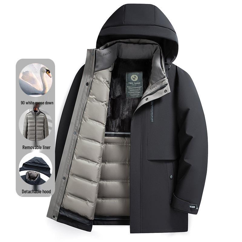 Men s Extreme Cold 90% Goose Down Jacket with Detachable Liner - Mid-Length Hooded Style with Stand Collar M чорний
Men s Extreme Cold 90% Goose Down Jacket with Detachable Liner - Mid-Length Hooded Style with Stand Collar M чорний