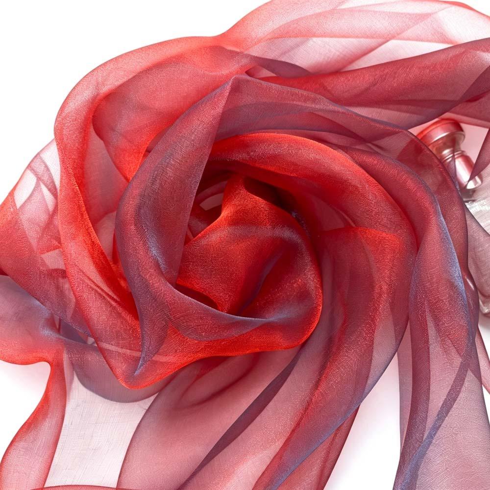 150X100cm Organza Fabric Soft Yarn Two-color Gradient Two-tone Fabric Gradient Color Magic Mercerized Yarn Laser Fabric 150 x100cm червоний
150X100cm Organza Fabric Soft Yarn Two-color Gradient Two-tone Fabric Gradient Color Magic Mercerized Yarn Laser Fabric 150 x100cm червоний