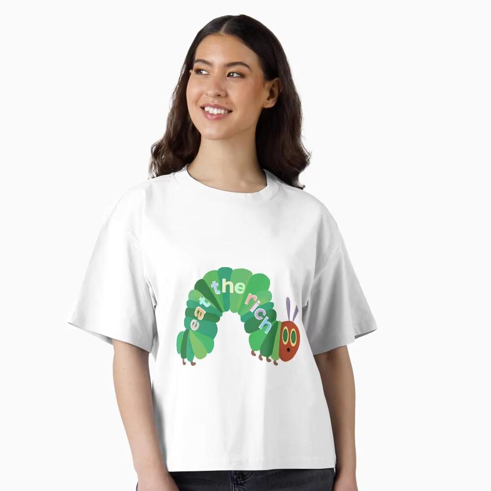 2026 New Eat The Rich Hungry Caterpillar Casual TShirt Unisexs and Womens Luxury Brand Top S
2026 New Eat The Rich Hungry Caterpillar Casual TShirt Unisexs and Womens Luxury Brand Top S