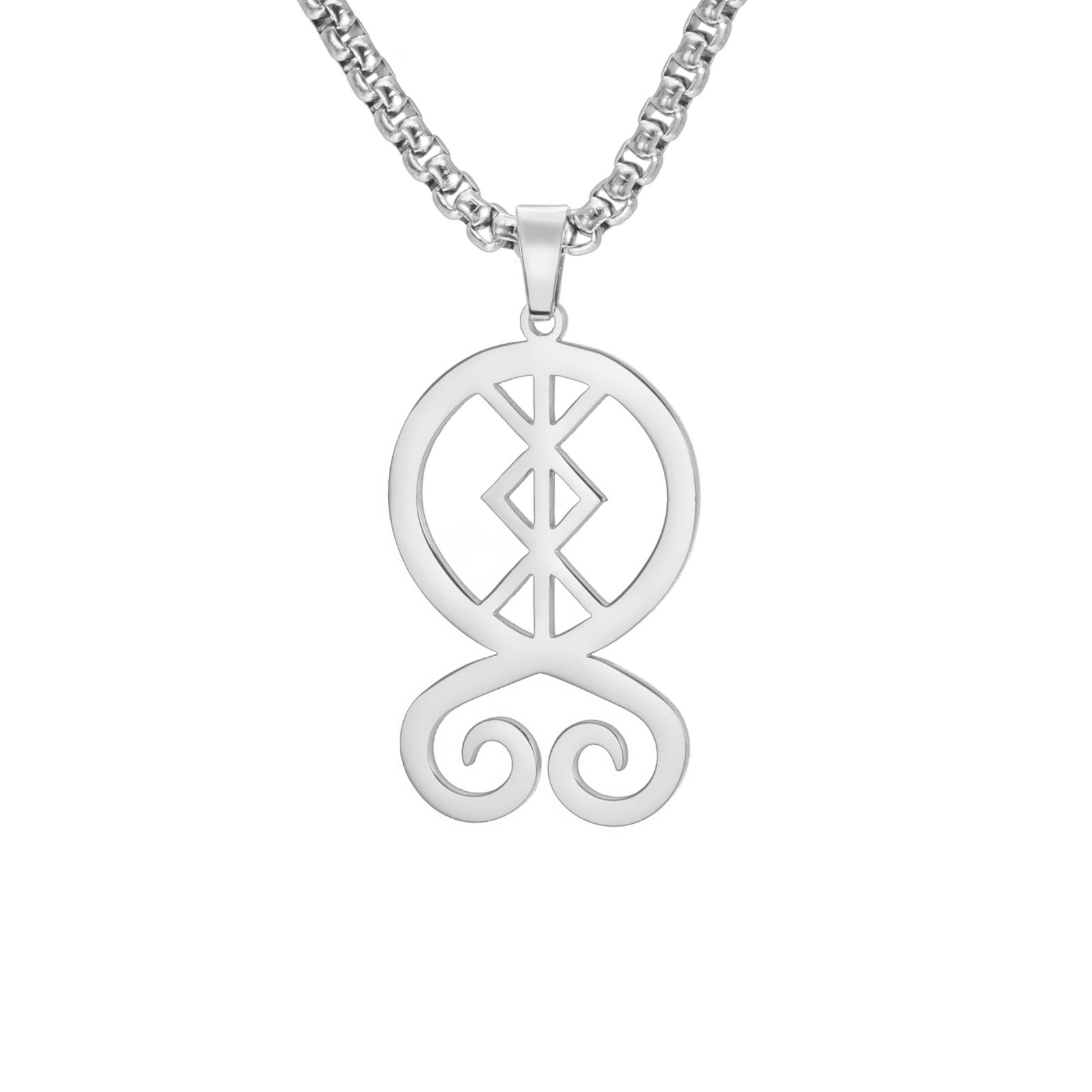 LIKGREAT Nordic Troll Cross Necklace Viking Rune Neckchain for Men Women Stainless Steel Norse Pagan Protection Jewelry Gift 60cm
LIKGREAT Nordic Troll Cross Necklace Viking Rune Neckchain for Men Women Stainless Steel Norse Pagan Protection Jewelry Gift 60cm