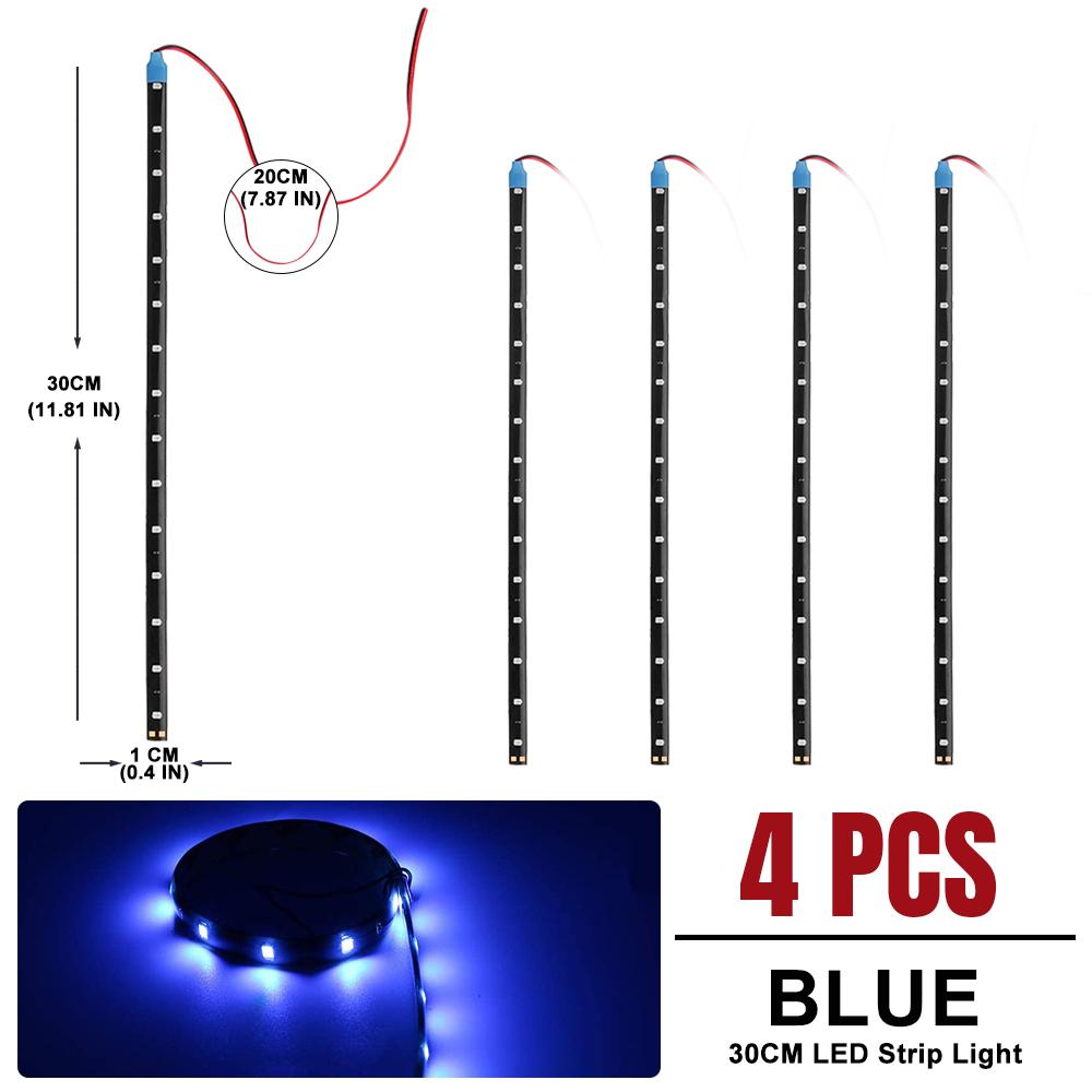 4/10 PCS 30CM Led Strips Light Atmosphere Decorative Lights Car Inerior Styling Lights DRL 12V 15LED Daytime Running Lamps Red 4 PCS Blue
4/10 PCS 30CM Led Strips Light Atmosphere Decorative Lights Car Inerior Styling Lights DRL 12V 15LED Daytime Running Lamps Red 4 PCS Blue