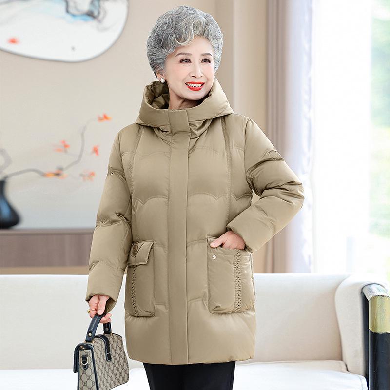 Grandma Style Noble White Duck Down Mid-Length Winter Jacket for Women (2025) 6XL for 165-180 jin хаки
Grandma Style Noble White Duck Down Mid-Length Winter Jacket for Women (2025) 6XL for 165-180 jin хаки