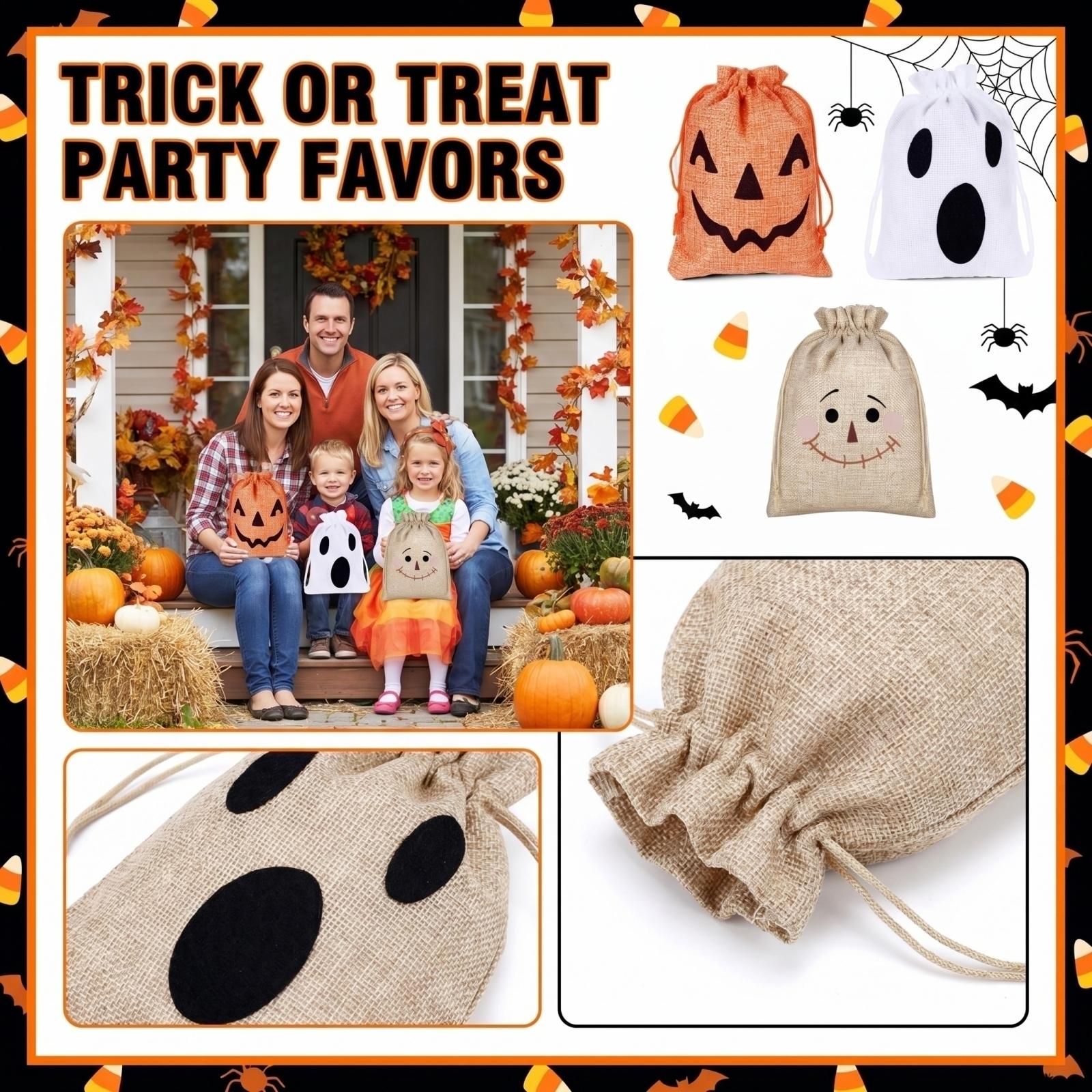 Halloween Linen Drawstring Bag For Kids, Trick Or Bag, Party Supplies Decorative Bag, Gift Bag One Size
Halloween Linen Drawstring Bag For Kids, Trick Or Bag, Party Supplies Decorative Bag, Gift Bag One Size