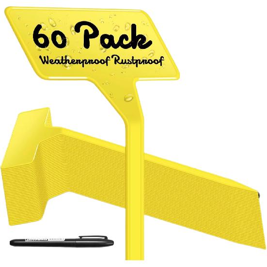 Plant Markers Signs Labels 60 Pcs Large 11.8 Inch Plastic Waterproof Garden Label Stakes T-Type Plant Garden Tags with Marker Pen for Flower Herb Pot жёлтый
Plant Markers Signs Labels 60 Pcs Large 11.8 Inch Plastic Waterproof Garden Label Stakes T-Type Plant Garden Tags with Marker Pen for Flower Herb Pot жёлтый