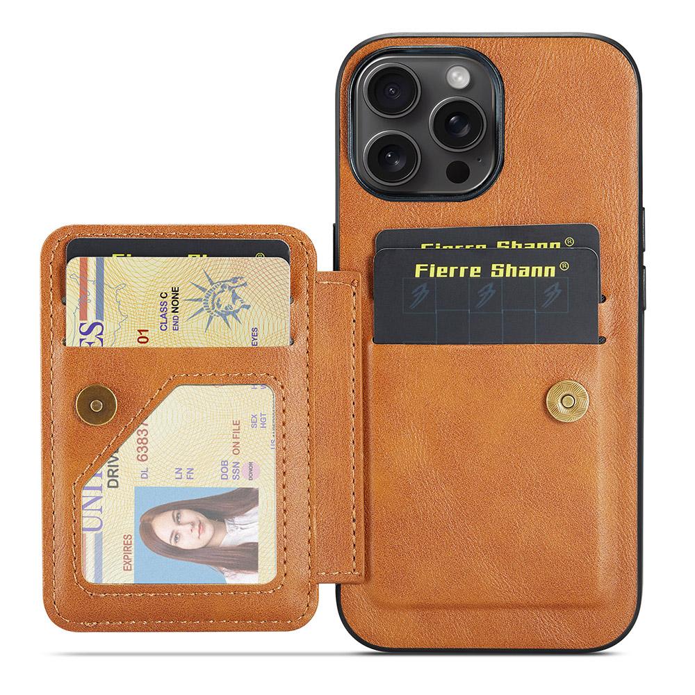 FIERRE SHANN 024 For iPhone 16 Pro Max Case Card Holder Kickstand Waxy Texture Leather+TPU Phone Cover Purple
FIERRE SHANN 024 For iPhone 16 Pro Max Case Card Holder Kickstand Waxy Texture Leather+TPU Phone Cover Purple