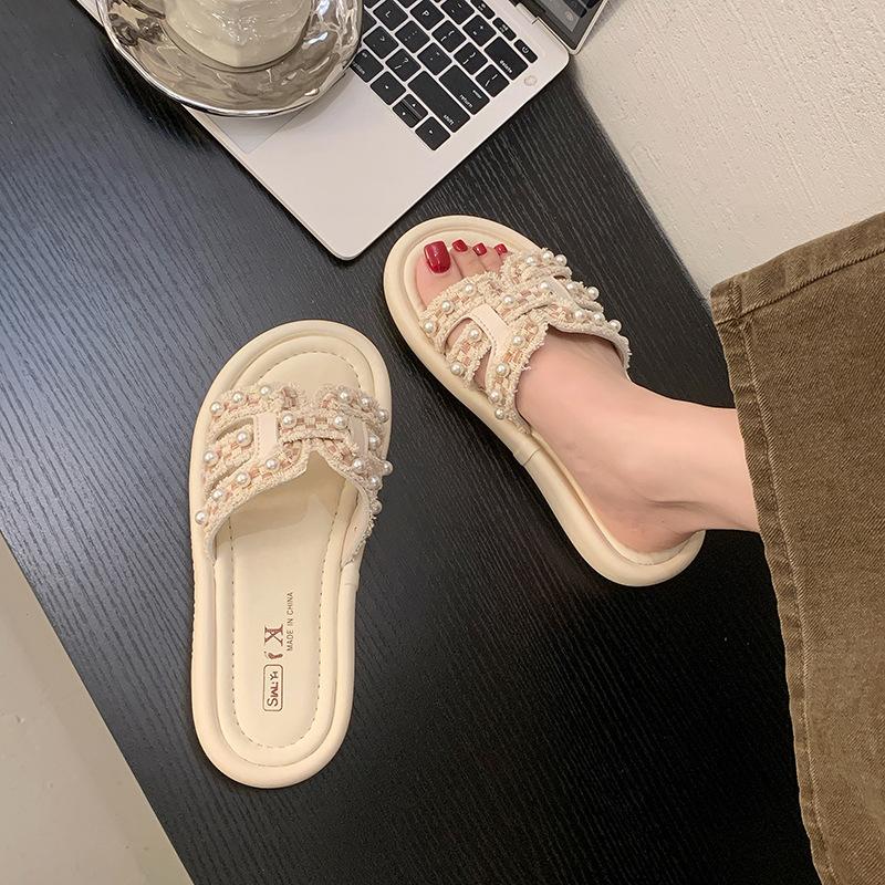 Fashion pearl slippers women s summer wear new soft-bottomed flat-bottomed breathable beach cool slippers 35
Fashion pearl slippers women s summer wear new soft-bottomed flat-bottomed breathable beach cool slippers 35