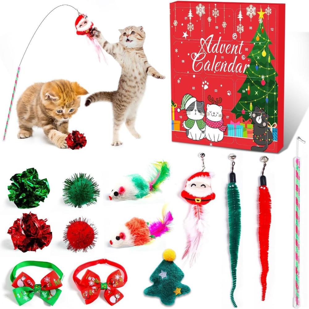 Pet Surprise Box Christmas Countdown Advent Calendar - 12/24 Days Cat Toy Blind Box Cats Accessories 12 Days Cat
Pet Surprise Box Christmas Countdown Advent Calendar - 12/24 Days Cat Toy Blind Box Cats Accessories 12 Days Cat