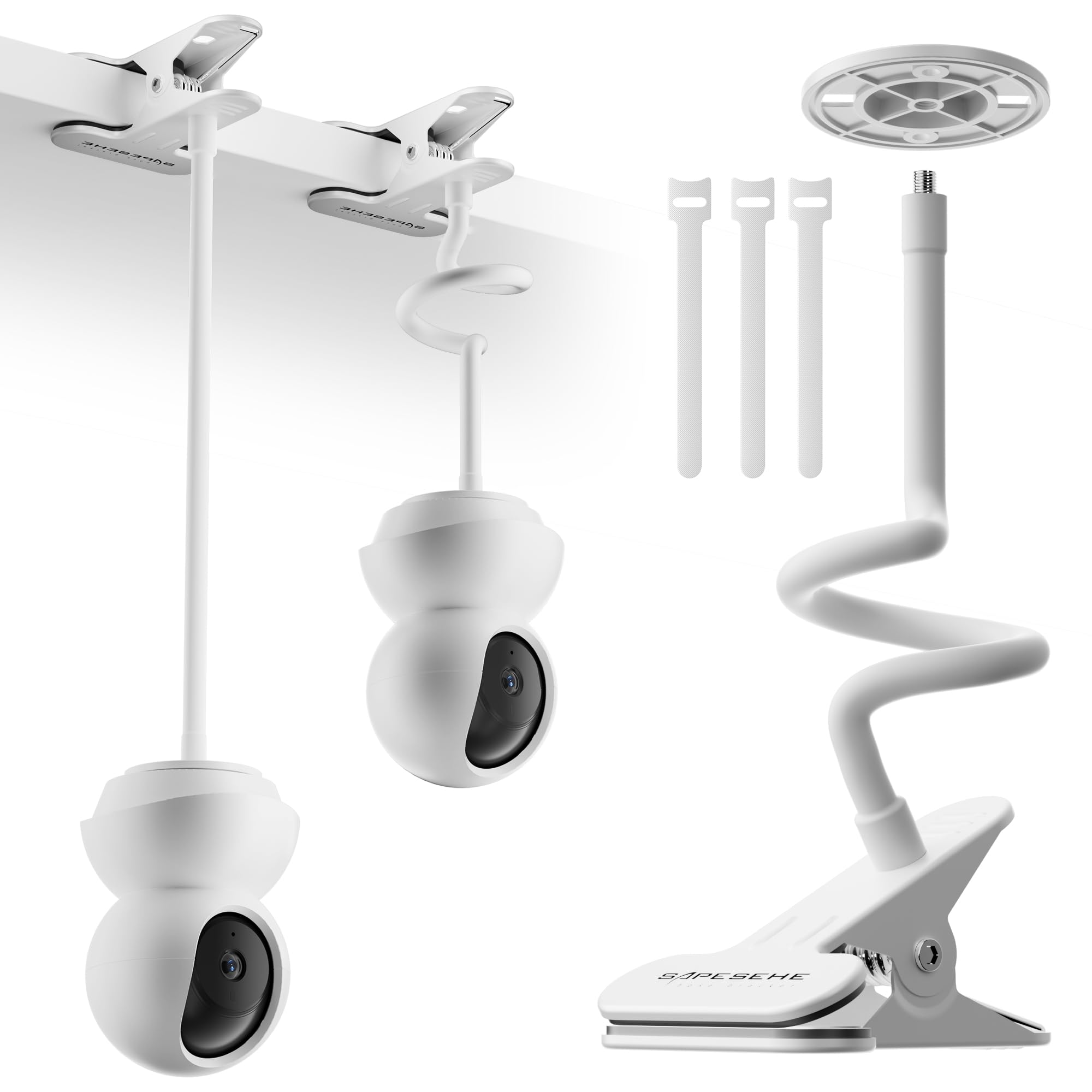 SAPESEHE Baby Camera Arm Clamp Compatible with Tapo Tapo Camera Tapo Camera 360 Degree Free Angle Baby Monitor Screw Wide Compatible with Wansview
SAPESEHE Baby Camera Arm Clamp Compatible with Tapo Tapo Camera Tapo Camera 360 Degree Free Angle Baby Monitor Screw Wide Compatible with Wansview