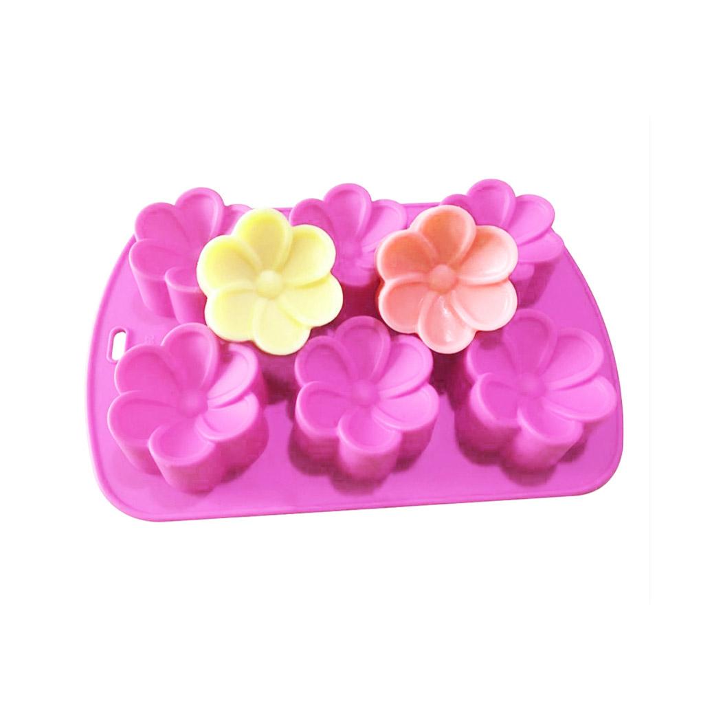 6-Cavity Silicone Flower Cake Mold Handmade Jelly Mousse Mould Heat Resistant Chocolate Baking Tray Ice Cube 
6-Cavity Silicone Flower Cake Mold Handmade Jelly Mousse Mould Heat Resistant Chocolate Baking Tray Ice Cube