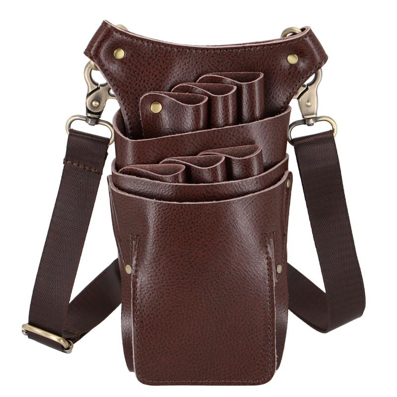 6 Pocket Cowhide Hair Scissors Bag Hair Scissors Storage Holder Hairdressing Shears Holder Bag Professional Barber Salon Tool коричневий
6 Pocket Cowhide Hair Scissors Bag Hair Scissors Storage Holder Hairdressing Shears Holder Bag Professional Barber Salon Tool коричневий