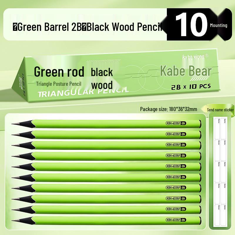 Kaba Bear Black Triangle Wood Pencil - Durable Lead, Ideal for Students and Professional Sketching HB
Kaba Bear Black Triangle Wood Pencil - Durable Lead, Ideal for Students and Professional Sketching HB