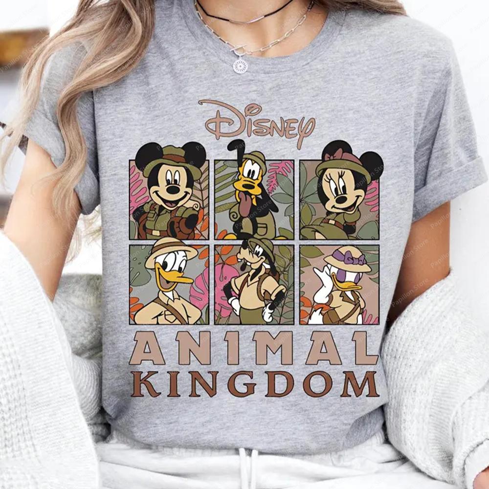 Animal Kingdom Mickey Travel Friend Wild Minnie Print TShirt WoUnisex Loose Plus Size Cotton Crew Neck TShirt Top S
Animal Kingdom Mickey Travel Friend Wild Minnie Print TShirt WoUnisex Loose Plus Size Cotton Crew Neck TShirt Top S