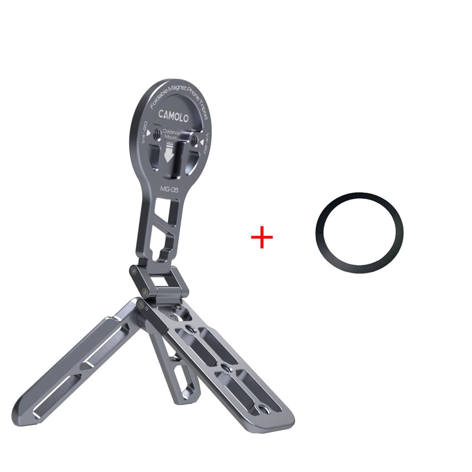 CAMOLO MG-05 Magnetic Phone Holder Magsafe Tripod w/ Arca-Swiss Cold Shoe for Phone Vlog Foldable Desktop Phone Mount for Travel
CAMOLO MG-05 Magnetic Phone Holder Magsafe Tripod w/ Arca-Swiss Cold Shoe for Phone Vlog Foldable Desktop Phone Mount for Travel