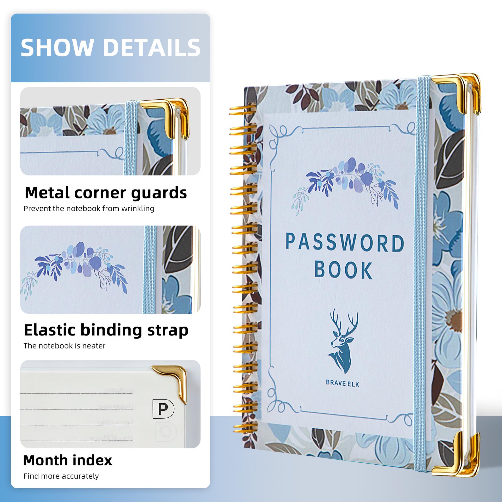 Exclusive B6 Password & Address Spiral Notebook with Tabs
Exclusive B6 Password & Address Spiral Notebook with Tabs