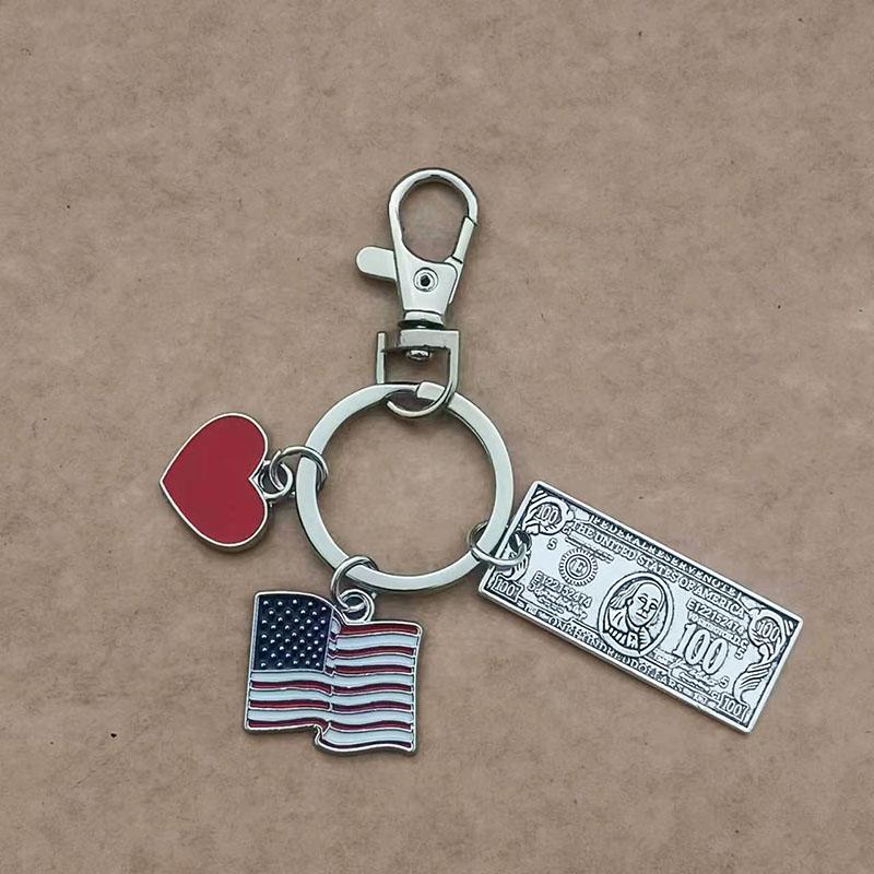 1 Piece Drop Oil Enamel Hearts American Flag Key Chain Zinc Alloy Dollar Coin Keychain
1 Piece Drop Oil Enamel Hearts American Flag Key Chain Zinc Alloy Dollar Coin Keychain