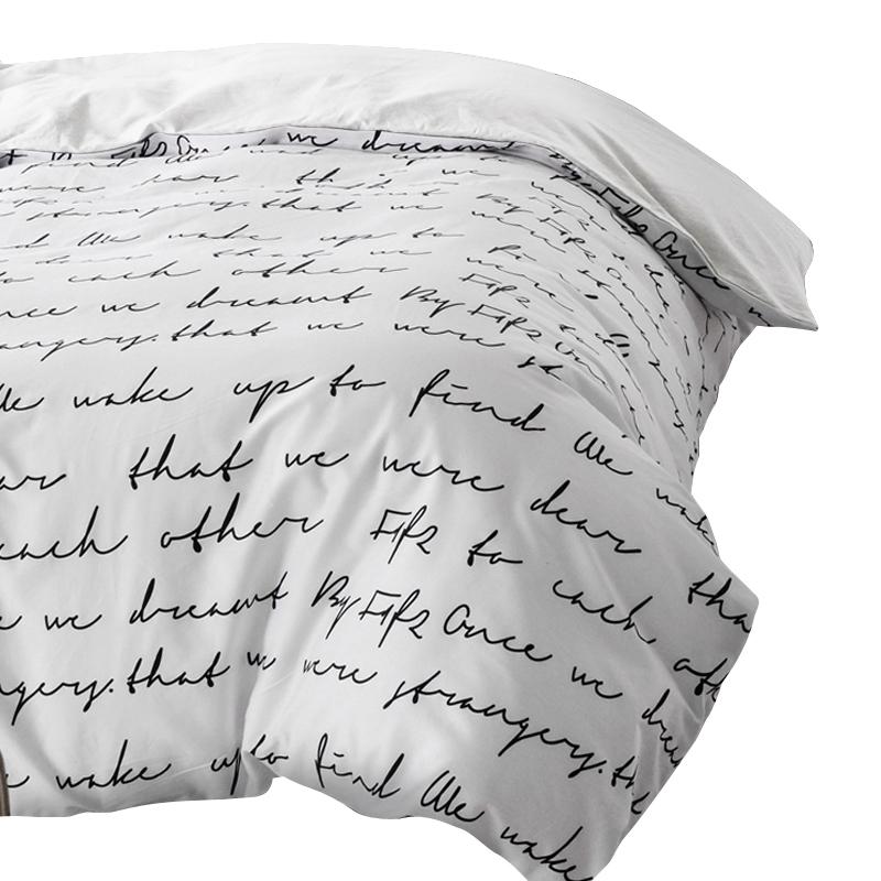 Letter Duvet Cover White Black Gray Comforter/Quilt/Blanket case Twin Full Queen King double single Bedding 220x240 200x200 150 200x220
Letter Duvet Cover White Black Gray Comforter/Quilt/Blanket case Twin Full Queen King double single Bedding 220x240 200x200 150 200x220