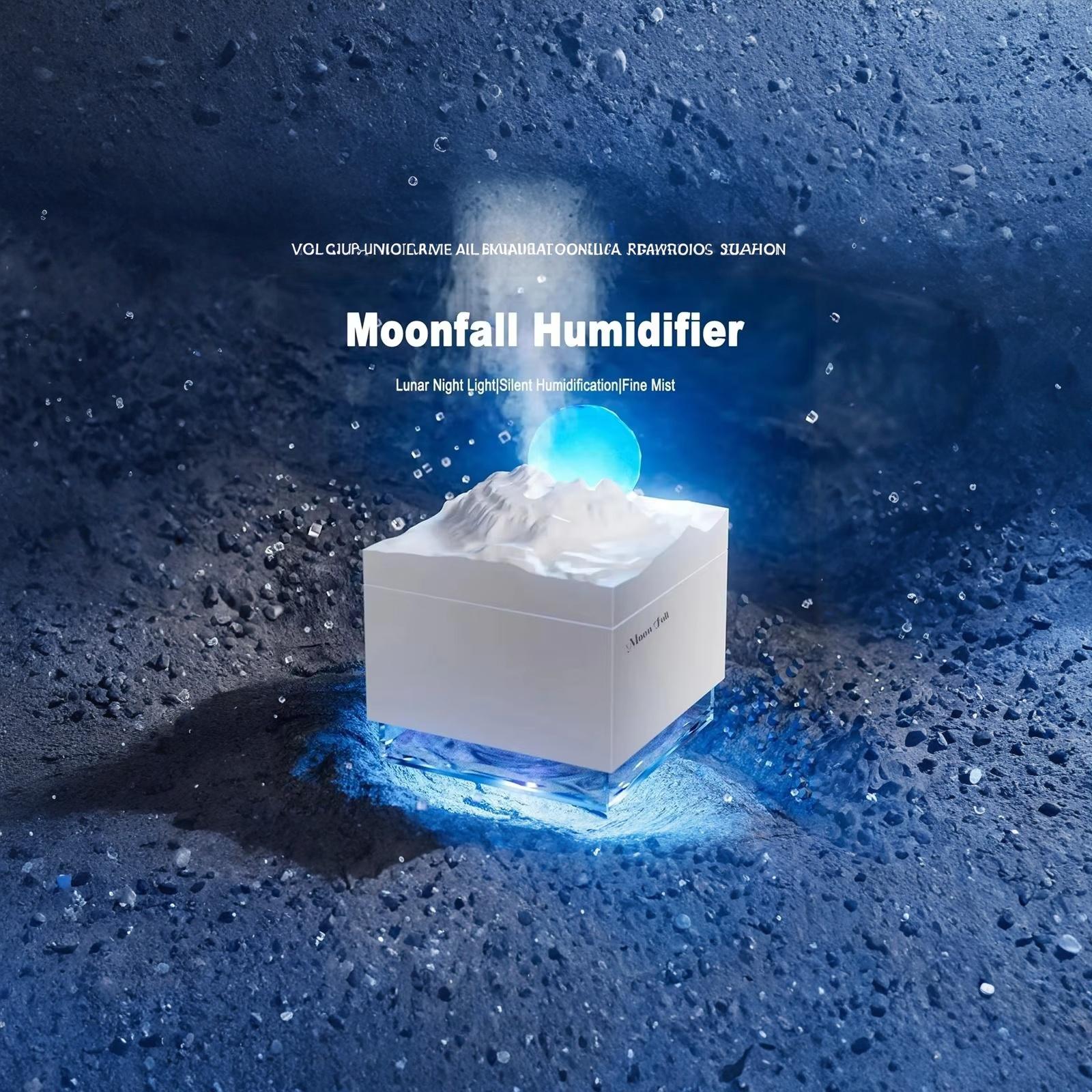 Moon Fall Humidifier Desktop Humidifier Moon Night Light Decoration one size білий
Moon Fall Humidifier Desktop Humidifier Moon Night Light Decoration one size білий