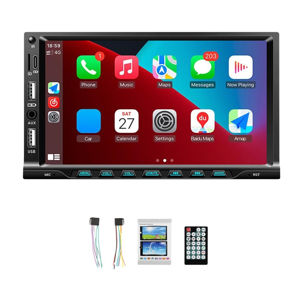 7-дюймовый портативный автомобильный стерео MP5-плеер USB TF Apple Carplay Android Auto FM-приемник Bluetooth-совместимый 5.0 Hands Free Call 
7-дюймовый портативный автомобильный стерео MP5-плеер USB TF Apple Carplay Android Auto FM-приемник Bluetooth-совместимый 5.0 Hands Free Call