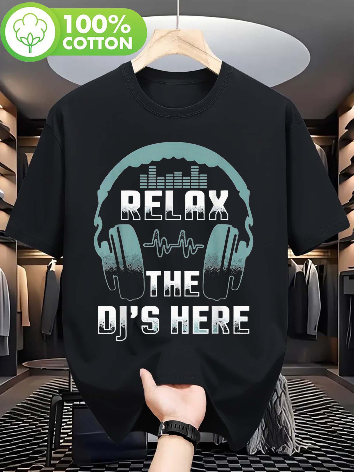 Relax The Dj s Here Funny Headphones Turntable Equalizer Kit T-shirt XXXL
Relax The Dj s Here Funny Headphones Turntable Equalizer Kit T-shirt XXXL