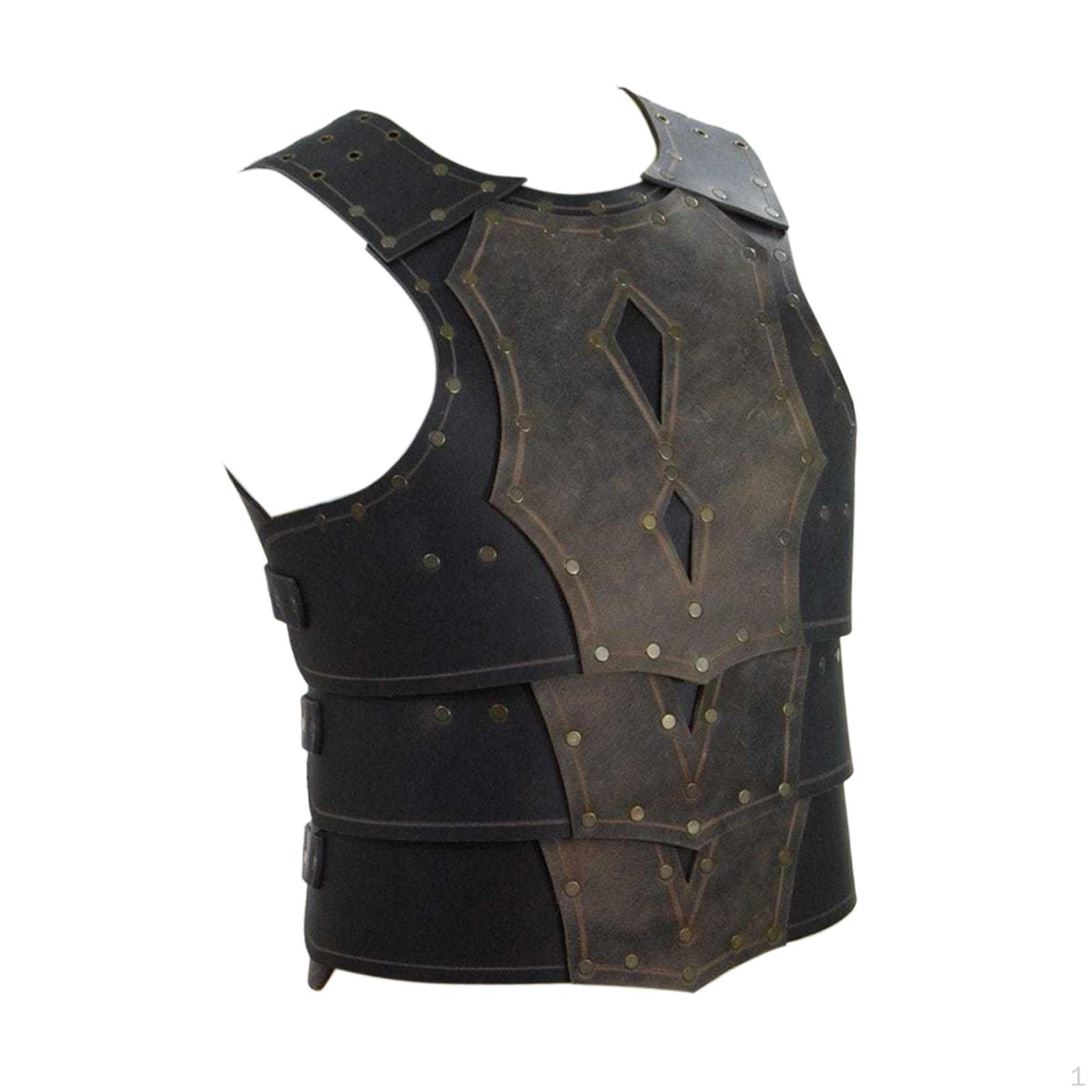 Medieval Chest Body Protection Knight Dress Cosplay Costume Riveted Adjustable PU Leather Suitable сірий колір
Medieval Chest Body Protection Knight Dress Cosplay Costume Riveted Adjustable PU Leather Suitable сірий колір
