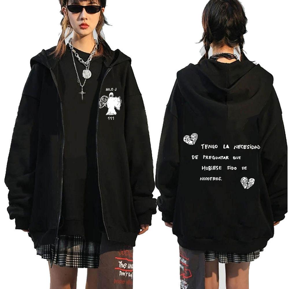 Rapper Milo J Zipper Hoodies 111 Album Merch Zip Up Sweatshirts Men Women Fashion Hip Hop Vintage Long Sleeve Pullover Fans Gift L
Rapper Milo J Zipper Hoodies 111 Album Merch Zip Up Sweatshirts Men Women Fashion Hip Hop Vintage Long Sleeve Pullover Fans Gift L
