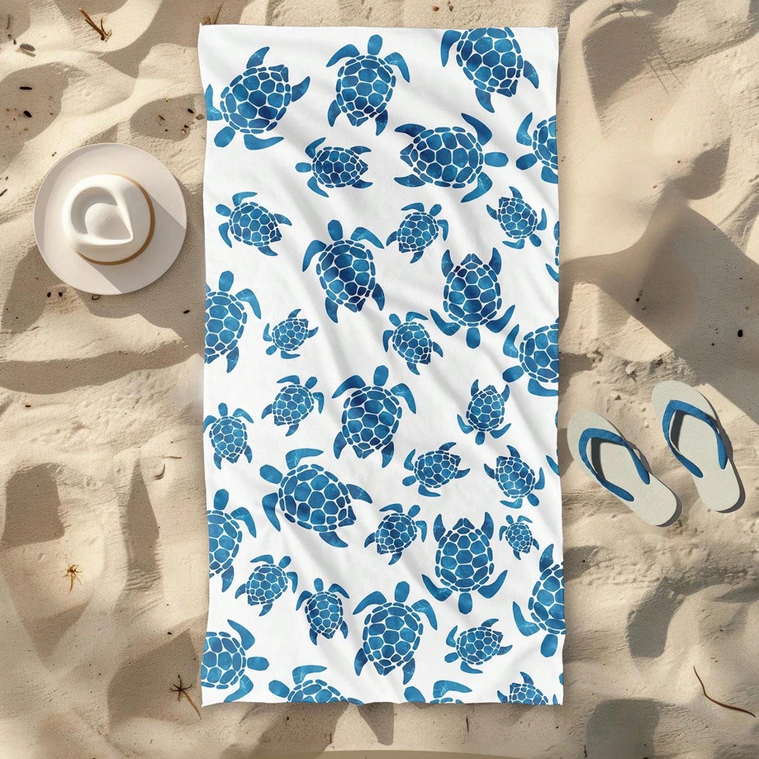 Swimming towel/bath towel/beach towel with turtle pattern. Super absorbent, easy to carry, windproof, sunproof, and sandproof. W30*H60(CM)
Swimming towel/bath towel/beach towel with turtle pattern. Super absorbent, easy to carry, windproof, sunproof, and sandproof. W30*H60(CM)