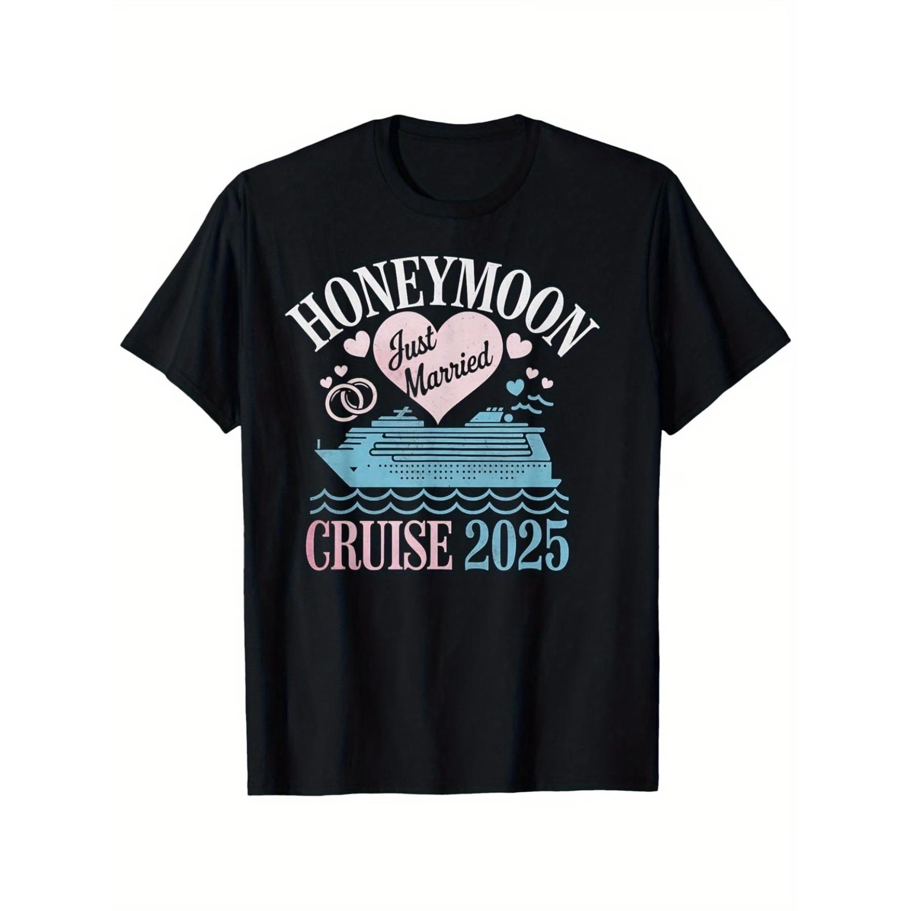 Honeymoon Cruise 2025 Just Married Couple Outfit T-Shirt, Unisex Cotton Casual Round Neck Outdoor Short Sleeve T-shirt XXL чорний
Honeymoon Cruise 2025 Just Married Couple Outfit T-Shirt, Unisex Cotton Casual Round Neck Outdoor Short Sleeve T-shirt XXL чорний