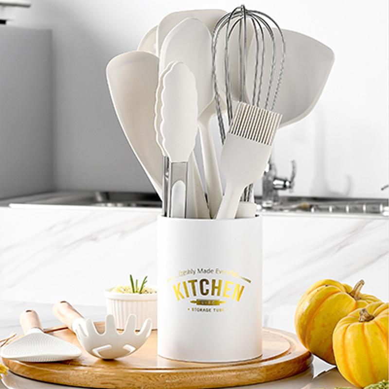 DS11209 12Pcs/Set Silicone Cooking Utensils Spatula Filter Spoon Brush Whisk Kitchen Cookware Kit (BPA-Free,FDA Certified) Type A
DS11209 12Pcs/Set Silicone Cooking Utensils Spatula Filter Spoon Brush Whisk Kitchen Cookware Kit (BPA-Free,FDA Certified) Type A