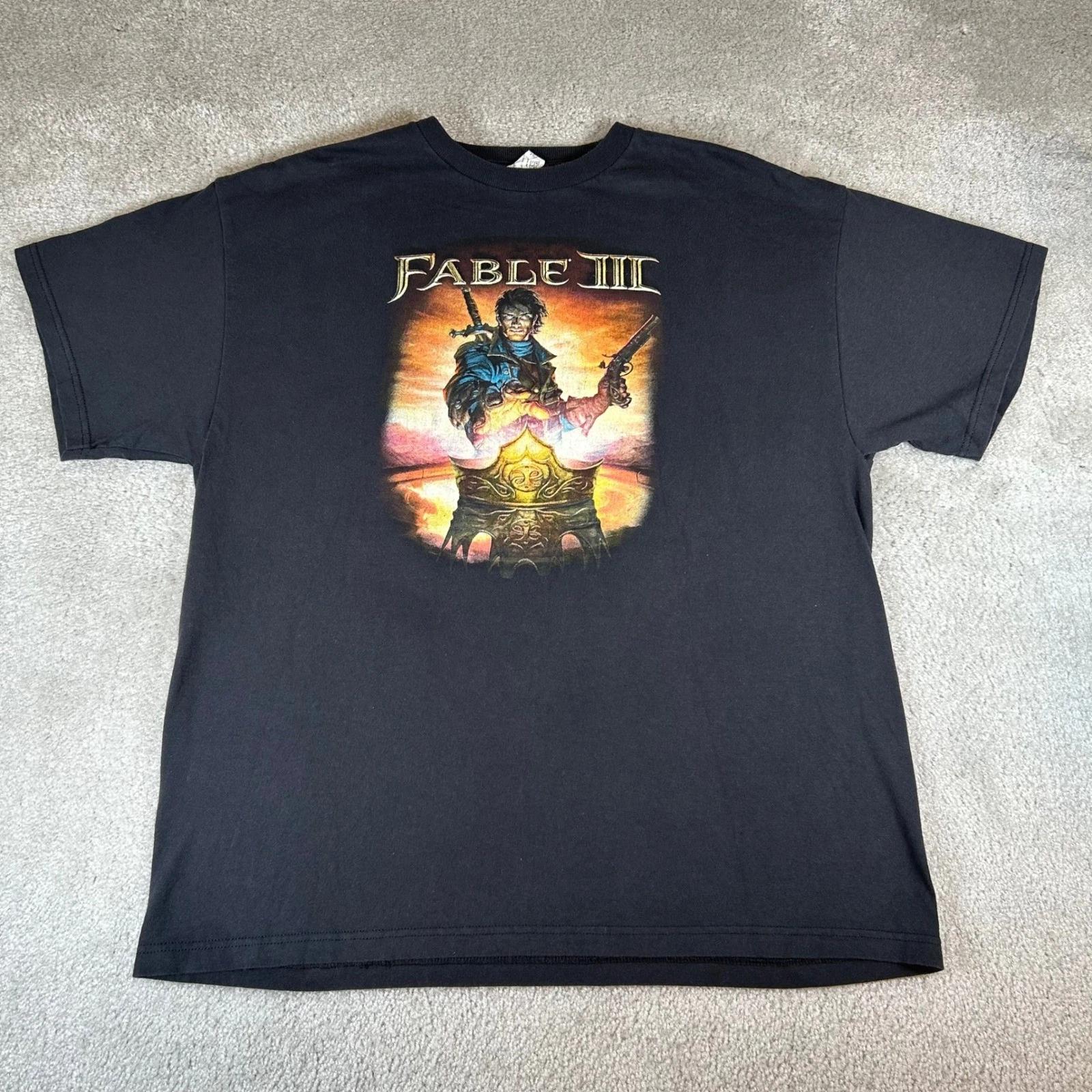 Vintage Y2K Delta Fable III T-shirt Mens XL Black Xbox 360 Video Game Promo Tee 3XL
Vintage Y2K Delta Fable III T-shirt Mens XL Black Xbox 360 Video Game Promo Tee 3XL
