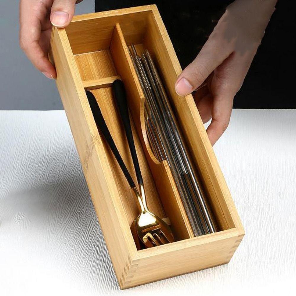 Safety Bamboo Storage Box Large Capacity Tableware Spoon Storage Container Kitchen Chopstick Box
Safety Bamboo Storage Box Large Capacity Tableware Spoon Storage Container Kitchen Chopstick Box