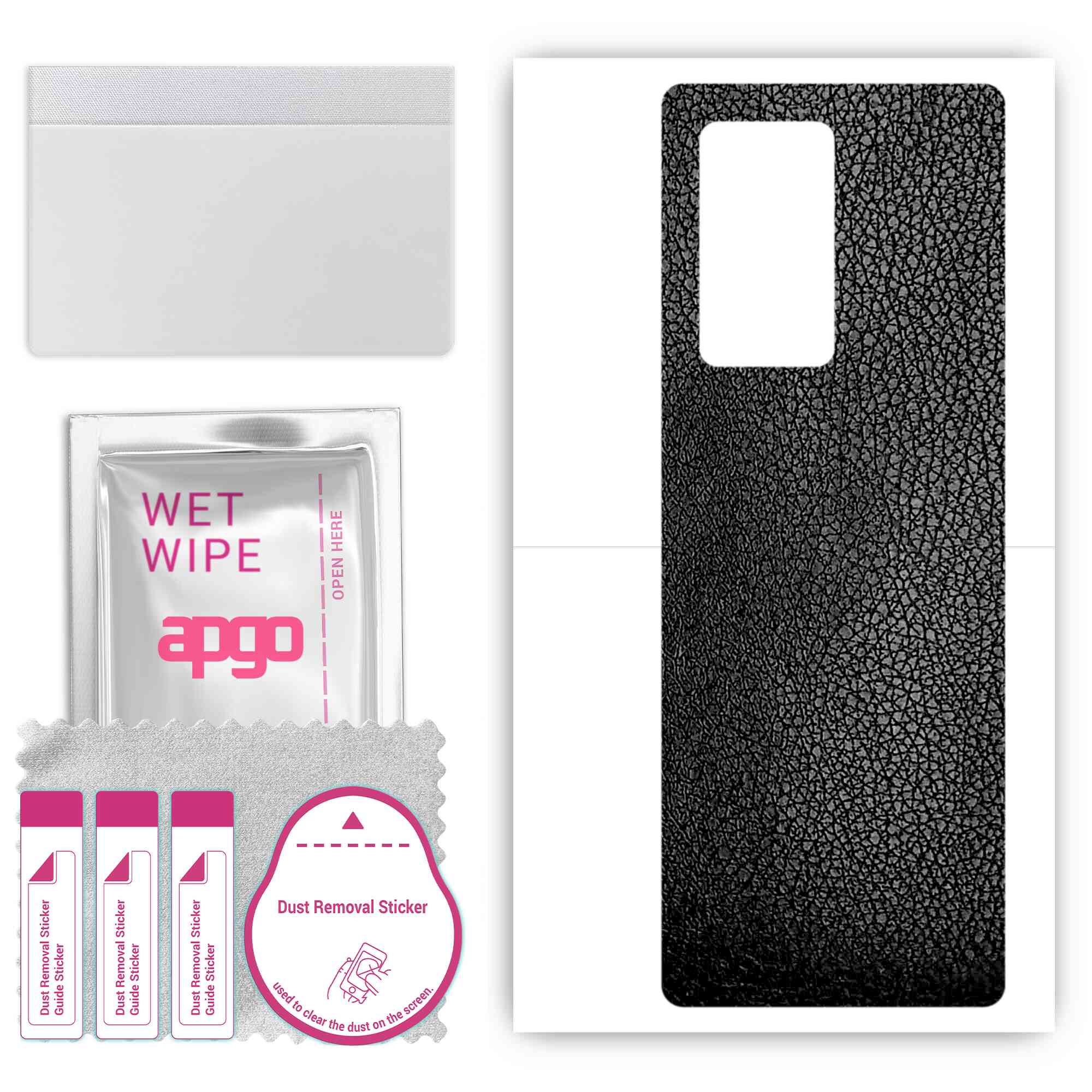 apgo Protective Skin Sticker for the back compatible with Samsung W22 5G, Wrap Film, Foil, Vinyl - Pattern Black Leather
apgo Protective Skin Sticker for the back compatible with Samsung W22 5G, Wrap Film, Foil, Vinyl - Pattern Black Leather