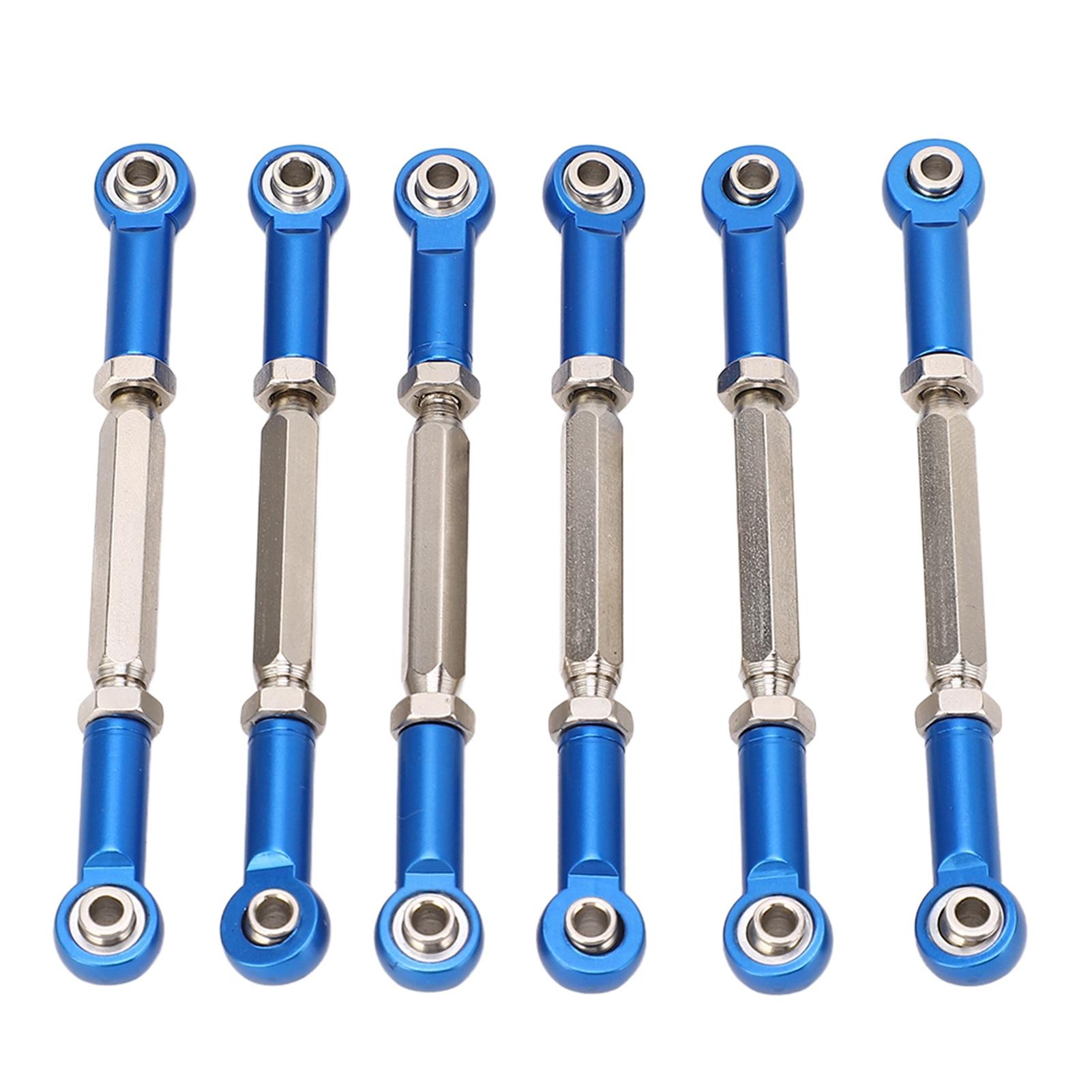6Pcs 88mm Aluminum Alloy Adjustable Push RodsTurnbuckle Rod Linkage Accessories for RC Car
6Pcs 88mm Aluminum Alloy Adjustable Push RodsTurnbuckle Rod Linkage Accessories for RC Car