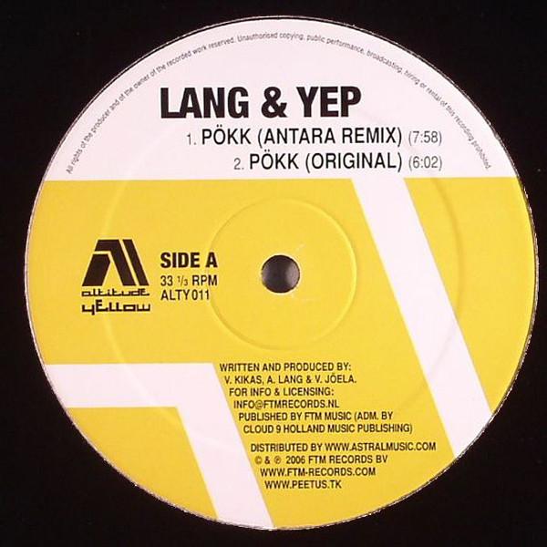 12inch Record LANG & YEP - Pkk ALTY011 Altitude Yellow 2006 Netherland Dance & Electronica Used
12inch Record LANG & YEP - Pkk ALTY011 Altitude Yellow 2006 Netherland Dance & Electronica Used