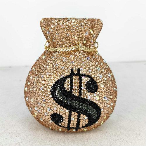 Boutique De FGG Novelty Design Money Pouch Rhinestone Clutch Bag, Handmade Golden Crystal Evening Bags, Party Prom Mini Clutch Mini Size
Boutique De FGG Novelty Design Money Pouch Rhinestone Clutch Bag, Handmade Golden Crystal Evening Bags, Party Prom Mini Clutch Mini Size