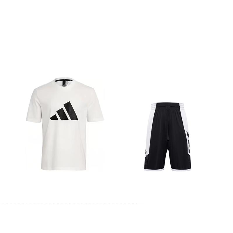 Adidas Round Neck Pullover Graphic Print Slim Fit Short Sleeve T-Shirt Basketball Game Five-Point Shorts Casual Sports Suit GR4111+FH7947 L
Adidas Round Neck Pullover Graphic Print Slim Fit Short Sleeve T-Shirt Basketball Game Five-Point Shorts Casual Sports Suit GR4111+FH7947 L