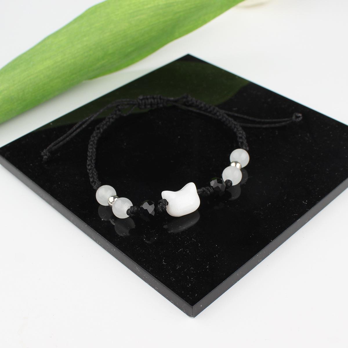 Black & White Cat Beaded Bracelet for Men & Women - Popular Elegant Couple s Yearly Protection Charm
Black & White Cat Beaded Bracelet for Men & Women - Popular Elegant Couple s Yearly Protection Charm